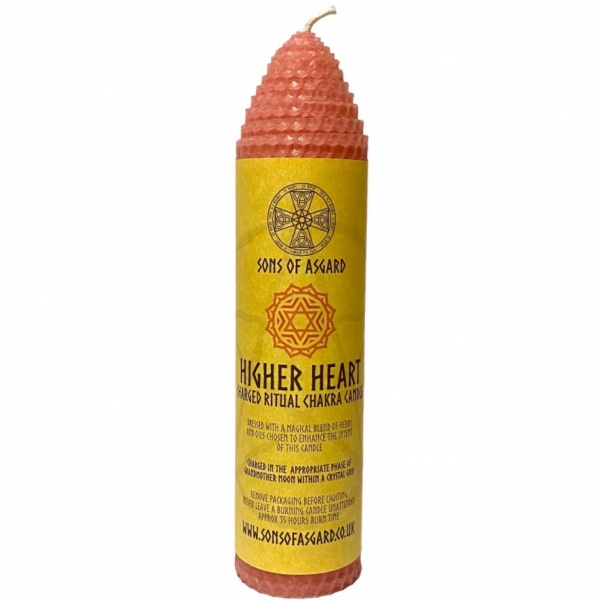 Higher Heart Chakra - Beeswax Ritual Candle